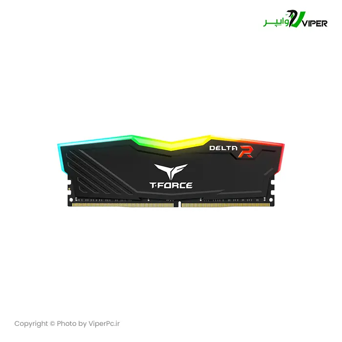 رم دسکتاپ DDR4 تک کاناله 3600 مگاهرتز CL18 برند تیم گروپ DELTA RGB | استوک