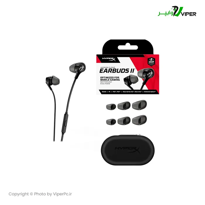 هندزفری گیمینگ برند هایپرایکس مدل HyperX Cloud Earbuds 2