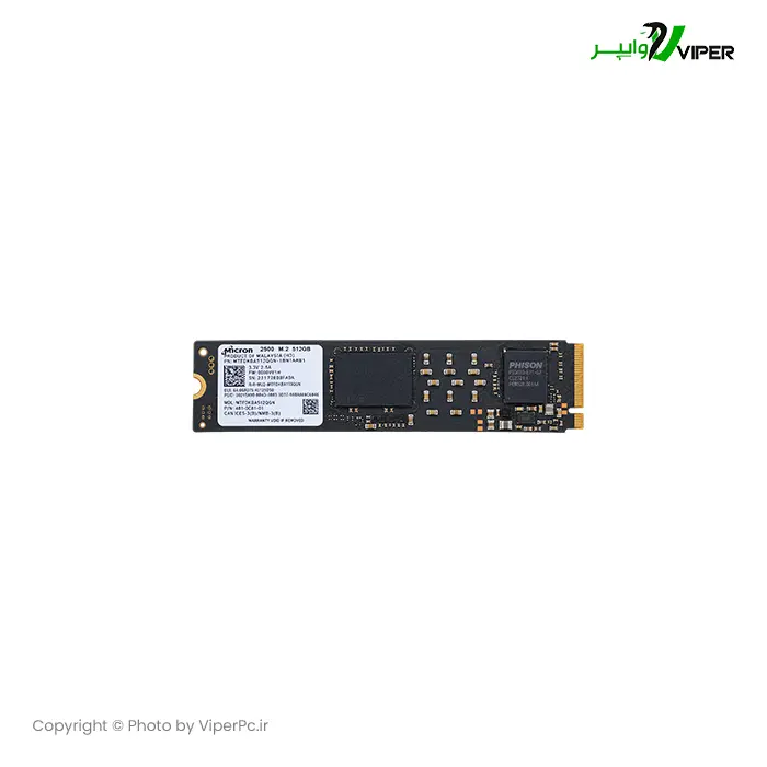 حافظه SSD اینترنال مایکرون مدل Micron 2500 ظرفیت 512 گیگابایت M.2 NVMe